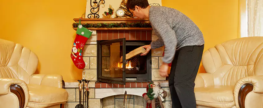 Rusted Metal Fireplace Restoration in New Philadelphia, Ohio